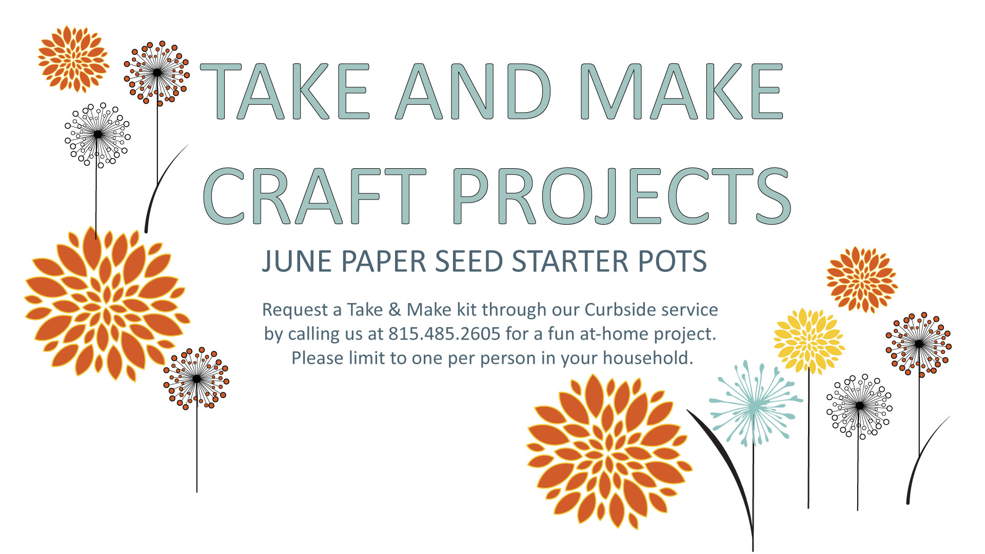 Take and Make Paper Pot in June