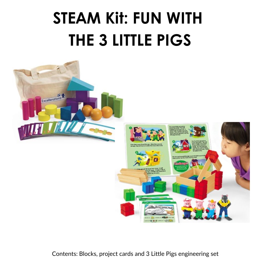 Fun with the 3 Little Pigs kit