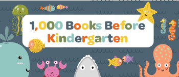  1000 books before kindergraten with colorful sea creatures