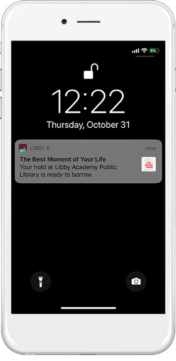 Get Push Notifications For Holds Available Loans Expiring In Libby New Lenox Public Library